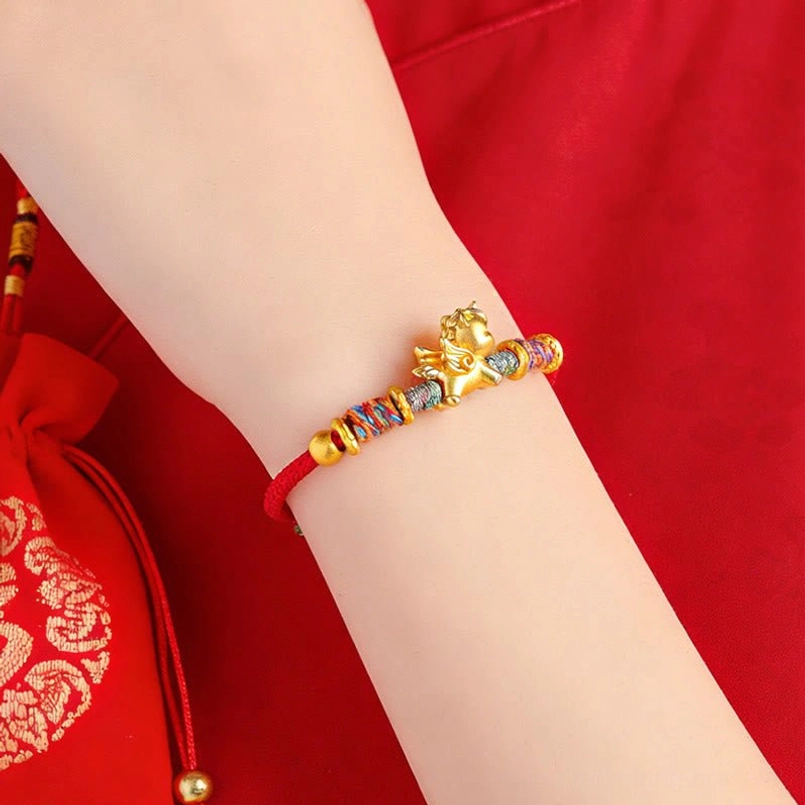 2026 fire horse year lucky charm bracelet product photo