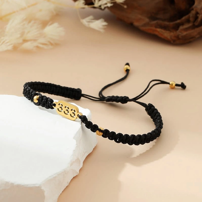 555 angel number red braided string bracelet transformation opportunity