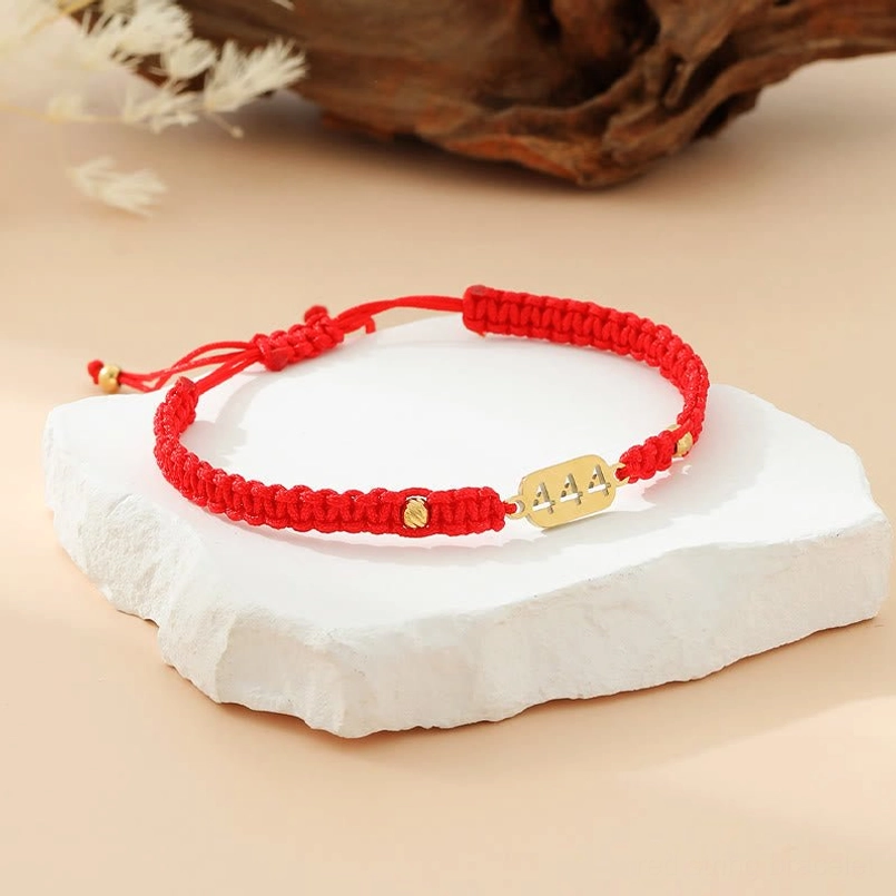 999 angel number red braided string bracelet completion renewal transformation