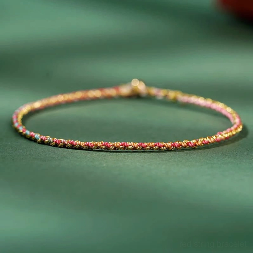 Colorful lucky coin bracelet for abundance and protection with adjustable fit all sizes