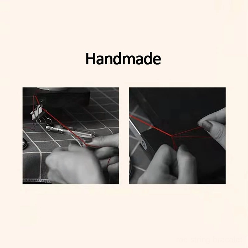 Adjustable red cord bracelet wrist to ankle conversion flexibility