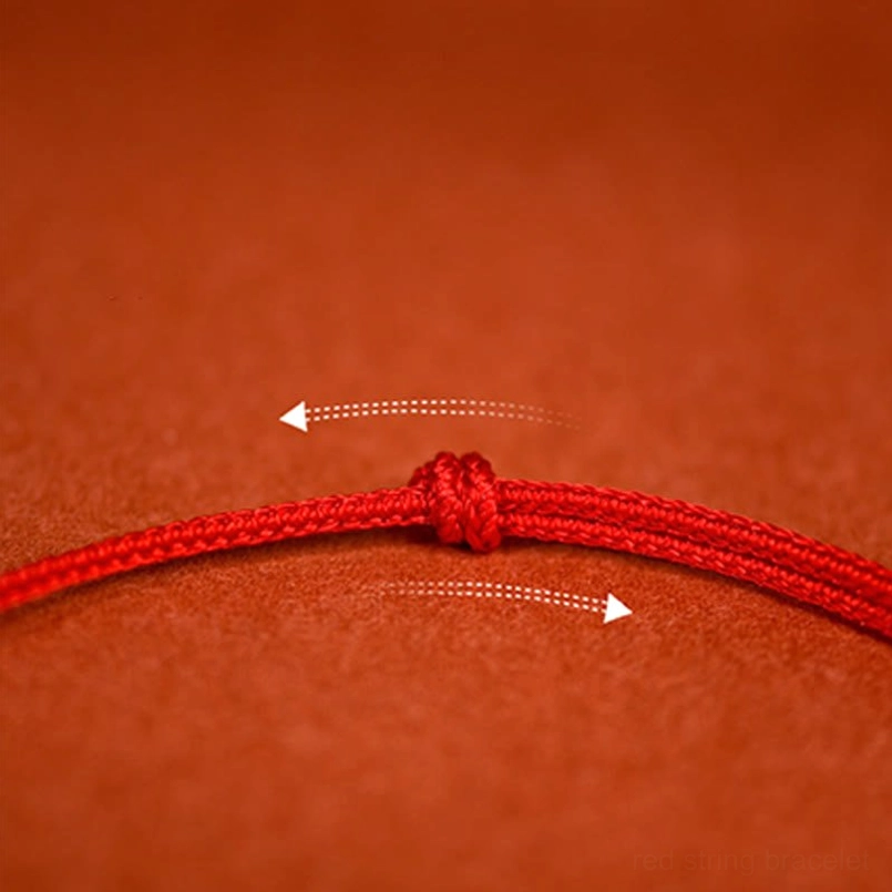 Adjustable red woven pet collar with natural jade pendant, spiritual protection design