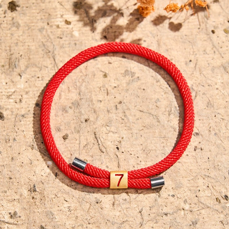Angel number 2 red string bracelet balance and harmony symbol