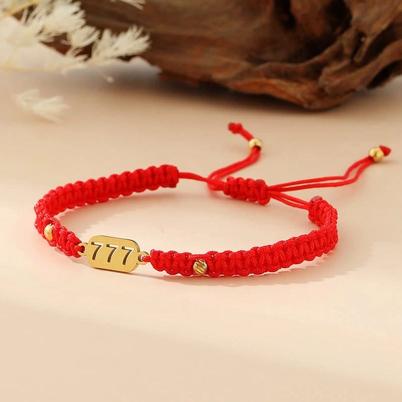Angel number red black bracelet fate protection connection meaning