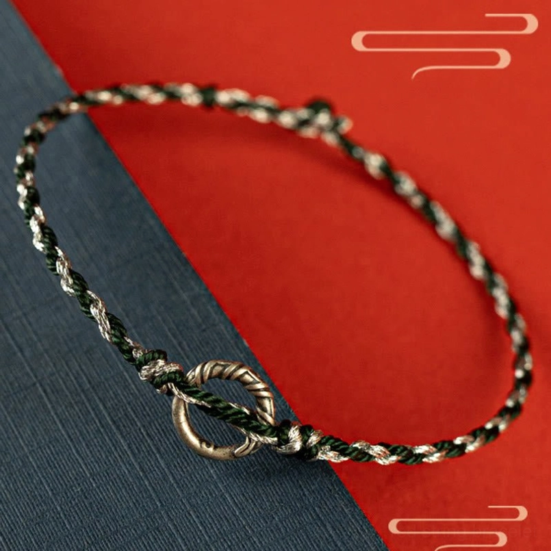 Authentic black tourmaline beads in red string protection bracelet