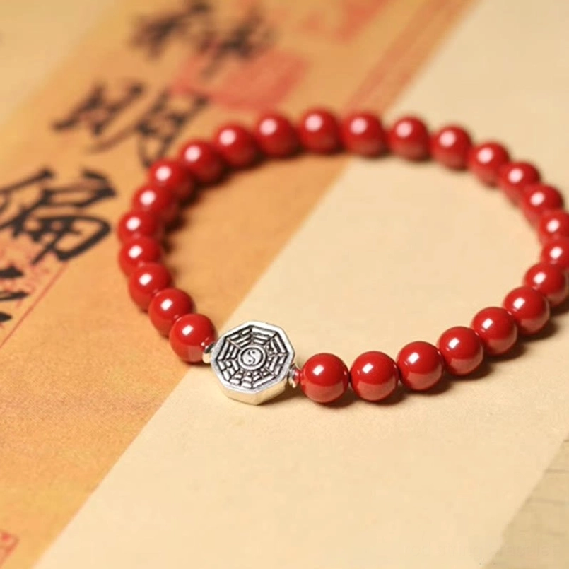 Red string bagua charm bracelet spiritual protection talisman