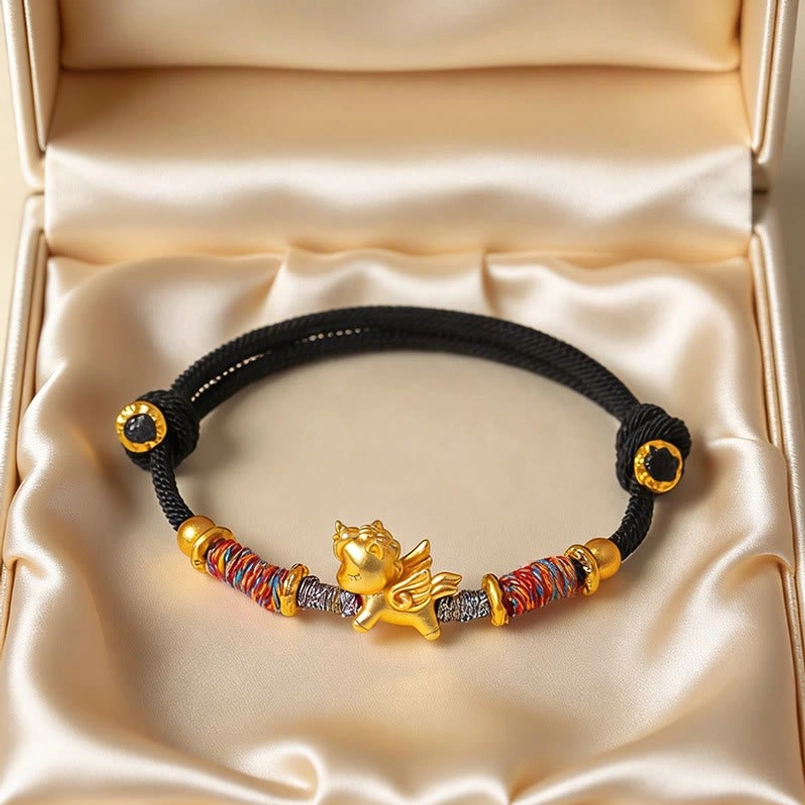 Benmingnian lucky protection red string bracelet product shot