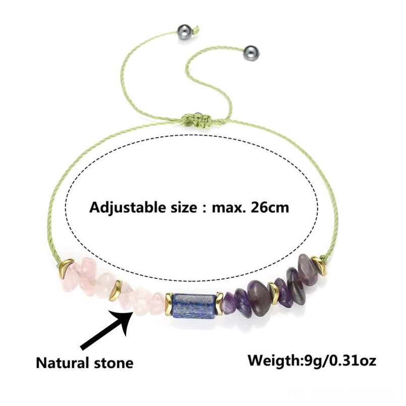 Best Friends Forever crystal healing bracelet featuring amethyst purple stone and natural gemstone blend