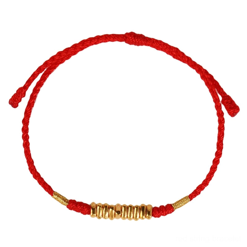 Black rope 999 gold string protection bracelet evil eye