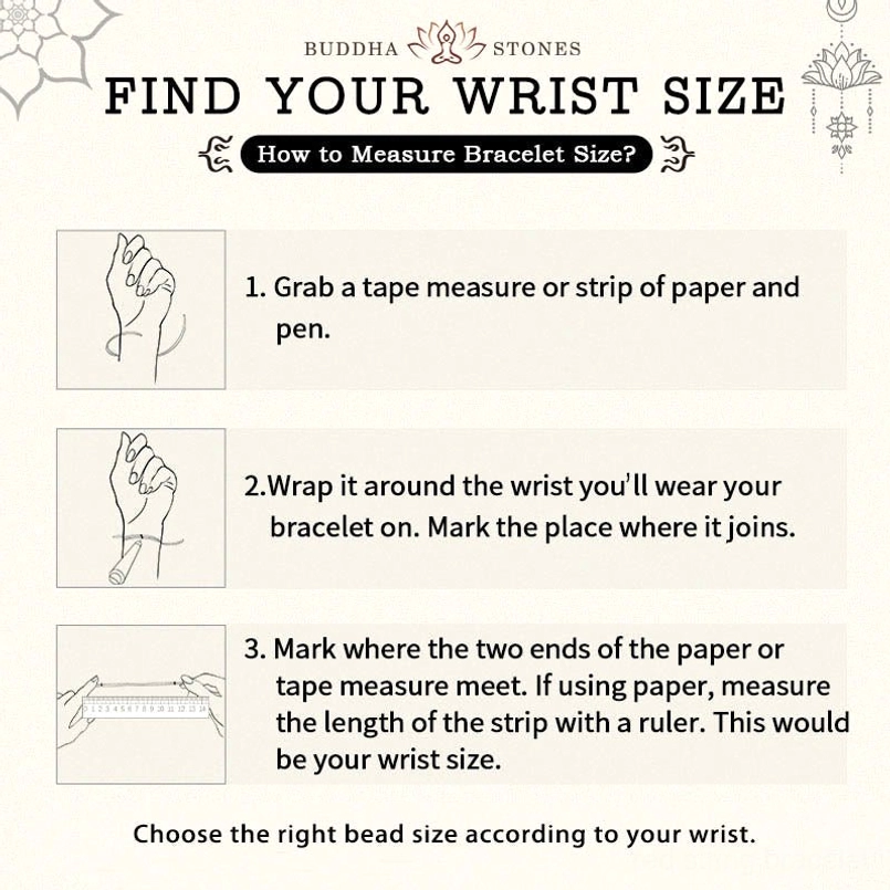 How to measure wrist size for horse red agate bracelet sizing guide tutorial