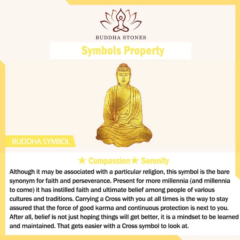 Buddha symbol spiritual meaning introduction for red string bracelet