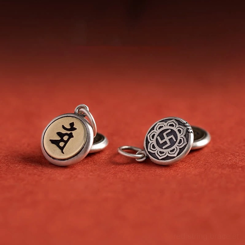 Buddhist Zodiac Medallion Charms - Sterling Silver Natal Buddha Pendants