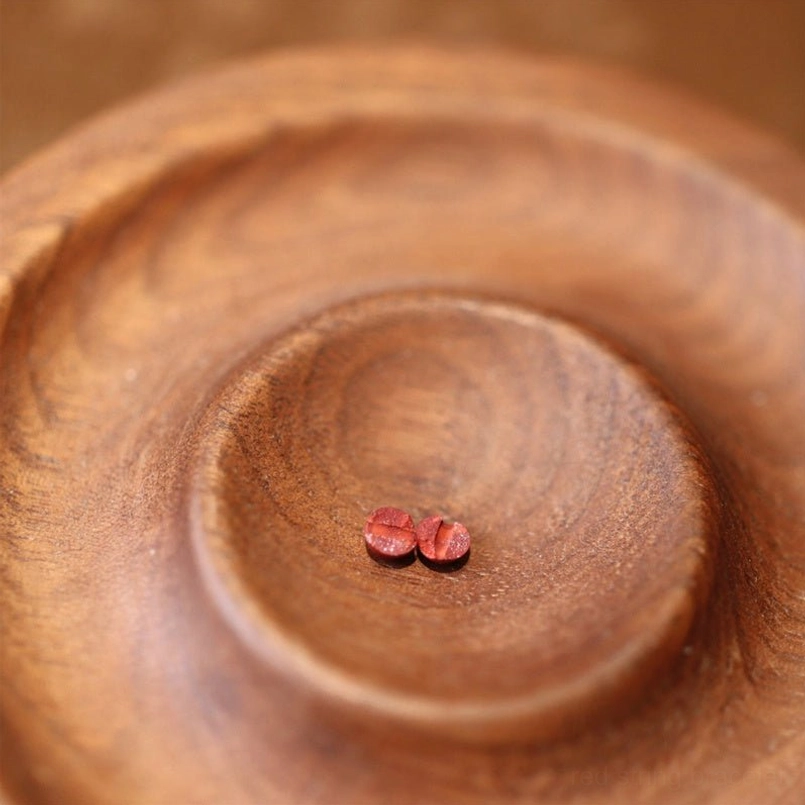 Natural cinnabar loose beads showing authentic mineral texture and quality