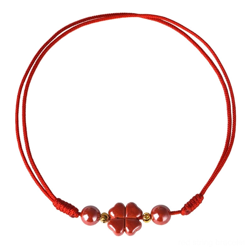 Four leaf clover cinnabar bracelet care instructions natural material maintenance