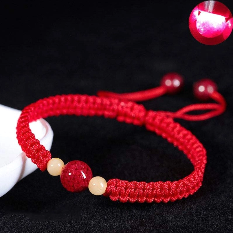 Red cinnabar kids bracelet 10mm beads, large protective beads for spiritual blessing and calm