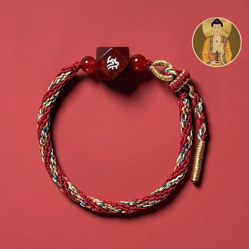 Dog Pig Amitabha Buddha Natal Buddha Red String Bracelet