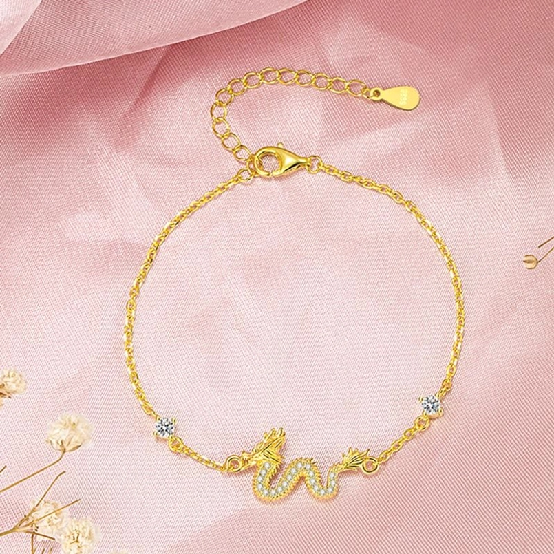 Dragon Red Rope Bracelet auspicious fortune good luck charm