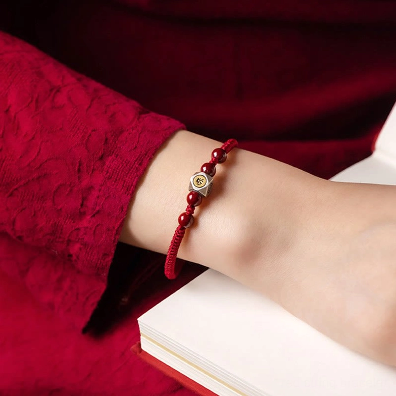 Dragon snake zodiac natal buddha bracelet with samantabhadra bodhisattva 925 sterling silver bead