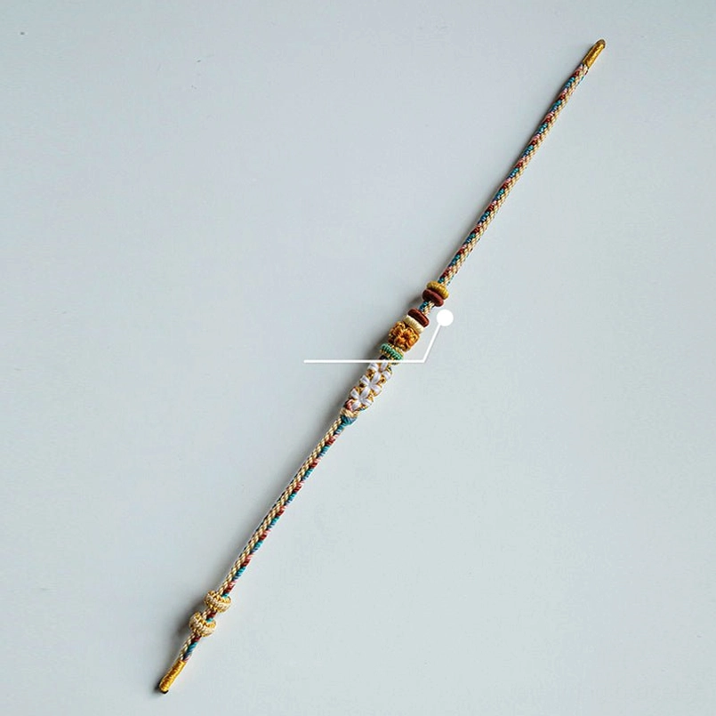 Premium quality Dunhuang peach blossom handmade red string bracelet with authentic braided craftsmanship