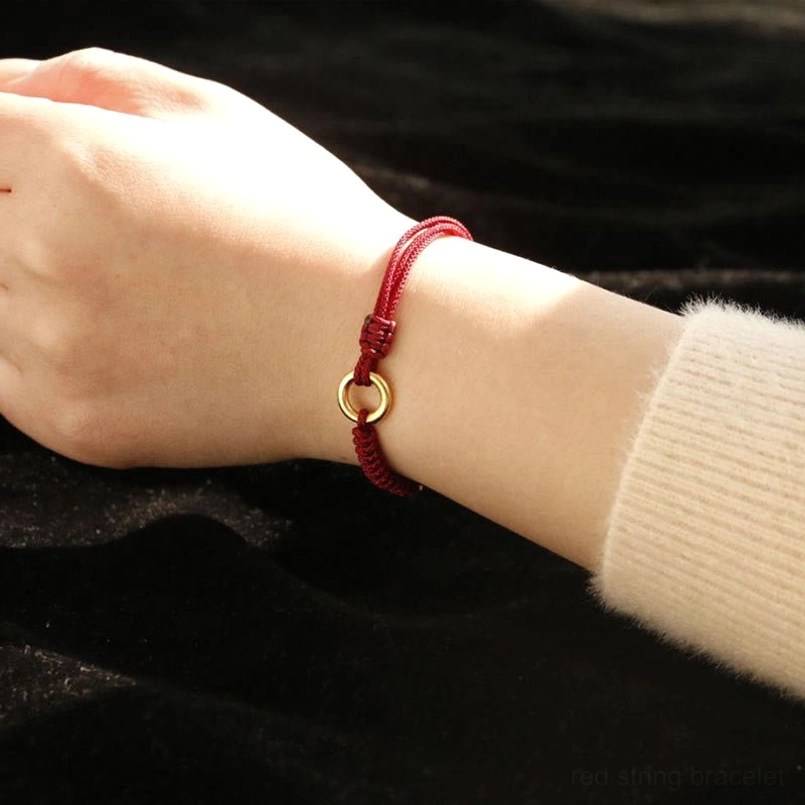 Durable Premium Red Rope Peace Buckle Bracelet Daily Wear