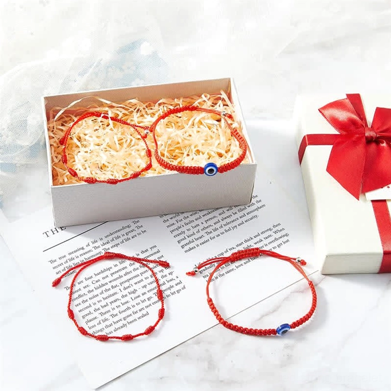 Evil eye red string bracelets gift box packaging protective charm bracelets
