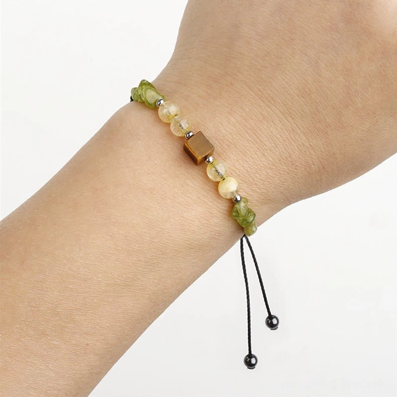 Find Your Joy crystal bracelet worn on wrist showing proper fit and wear