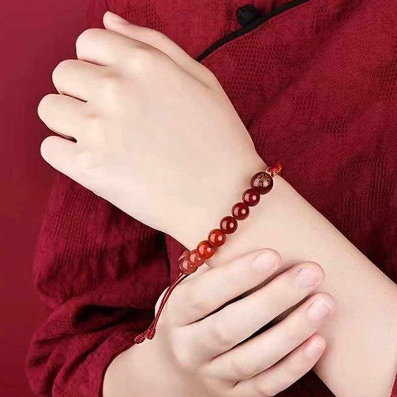 Five elements reincarnation knot bracelet collection with all color variations displayed