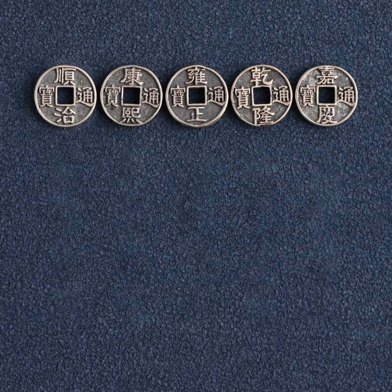 Five Emperor Coins red string bracelet and anklet versatile sizing for protection prosperity symbol