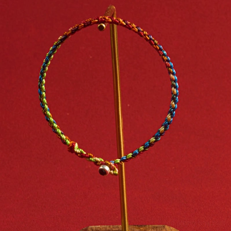 Four seasons red string bracelet multicolored lucky charm wrist wear