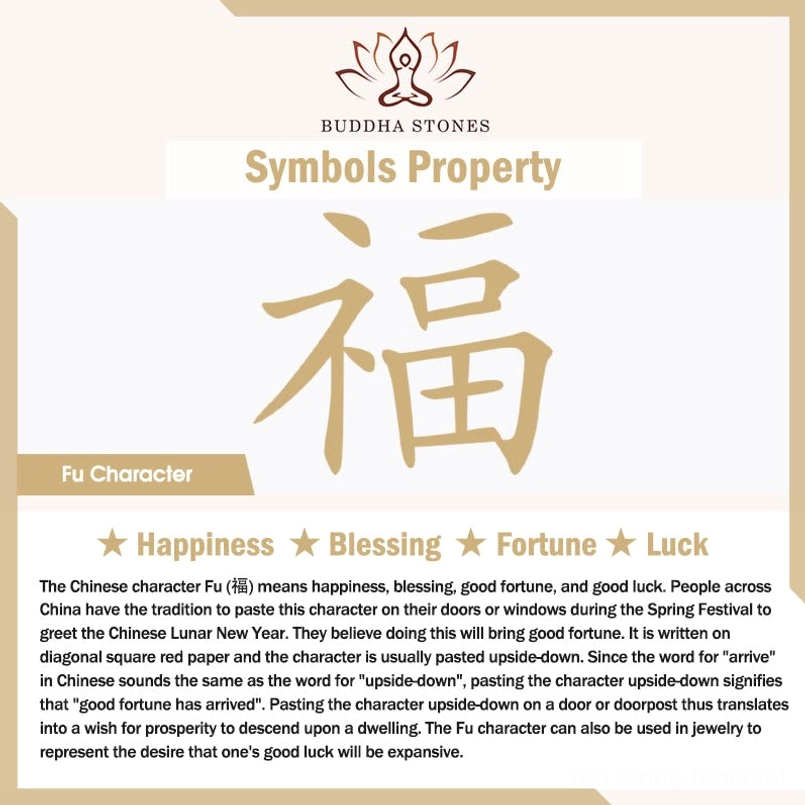 Chinese Fu Character Meaning Guide - Explains Blessing, Fortune, and Good Luck Significance Card