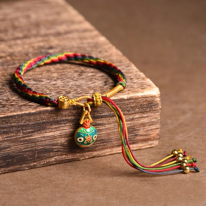 Gold Swallowing Beast Dad charm wealth protection bracelet