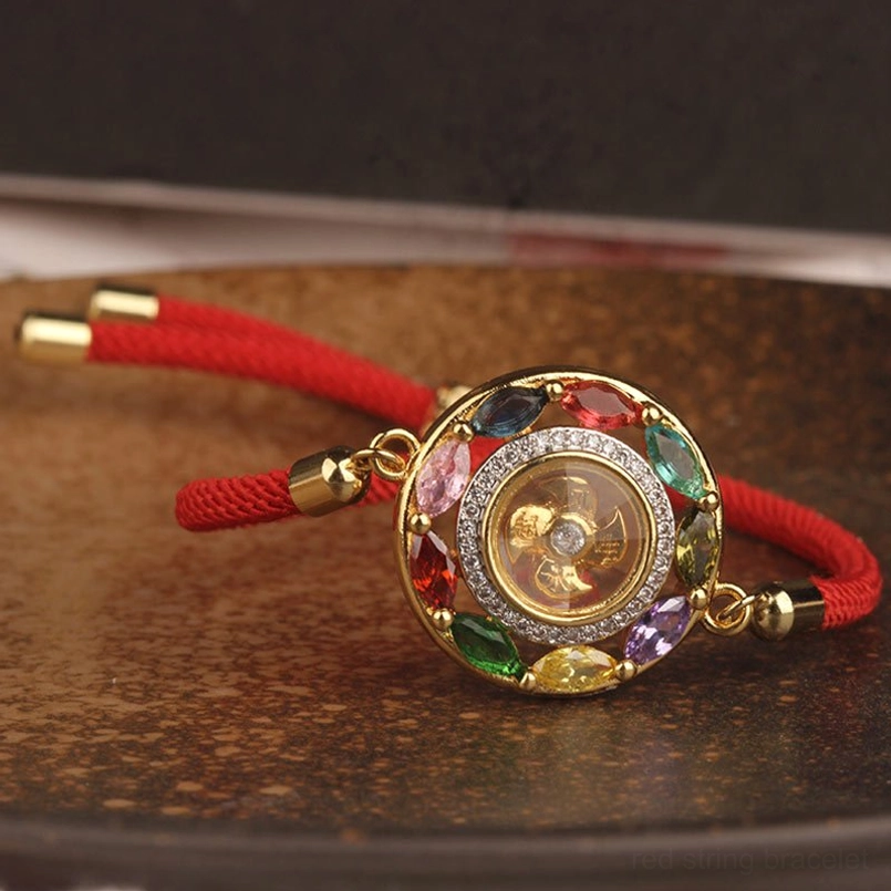 Handmade artisan copper rotation bracelet and necklace with natural zircon stones