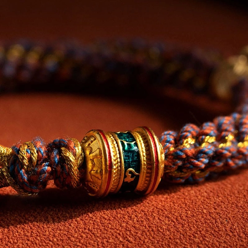 Handmade Bracelet Crafting Process - Traditional Weaving Technique