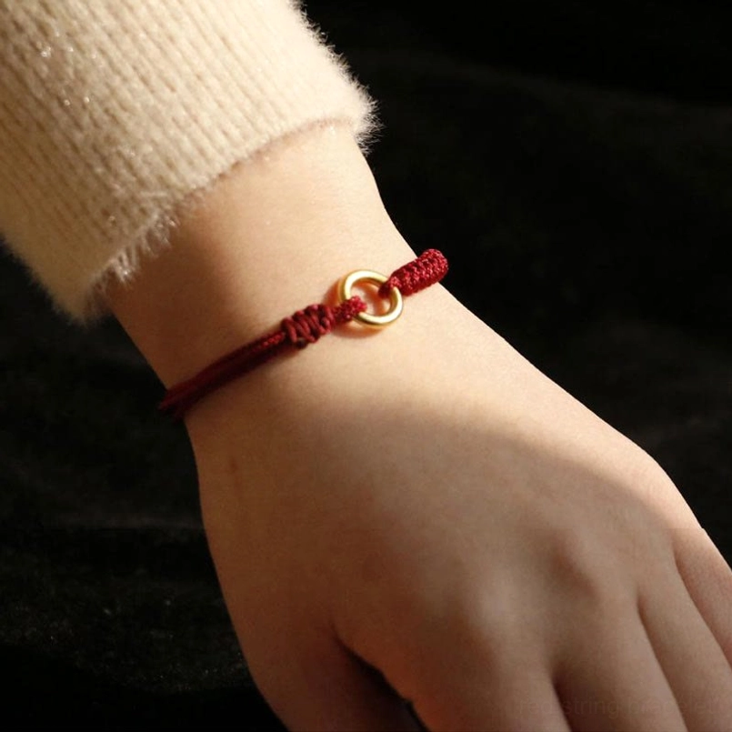 Handmade Peace Buckle Red String Bracelet Gift For Loved Ones