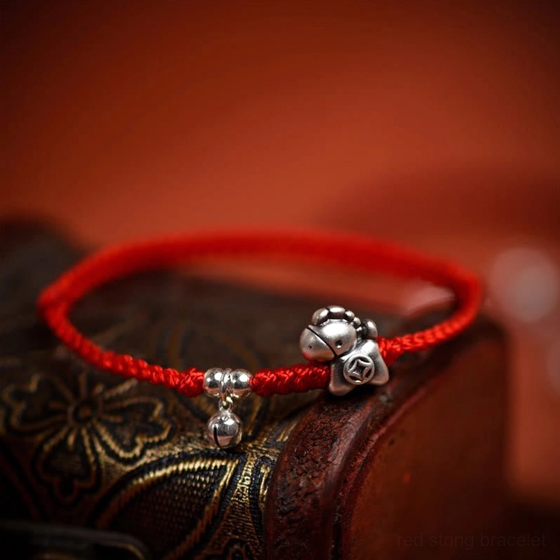 Year of the Horse lucky red string bracelet and anklet sizing guide for children and adults