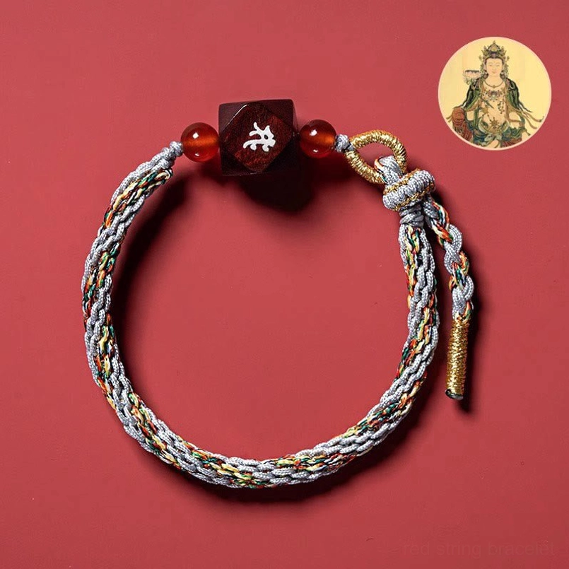 Horse Mahasattva Bodhisattva Red String Protection Bracelet Detail