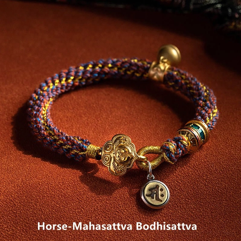 Horse Zodiac Natal Buddha Bracelet - Mahasattva Bodhisattva Protection