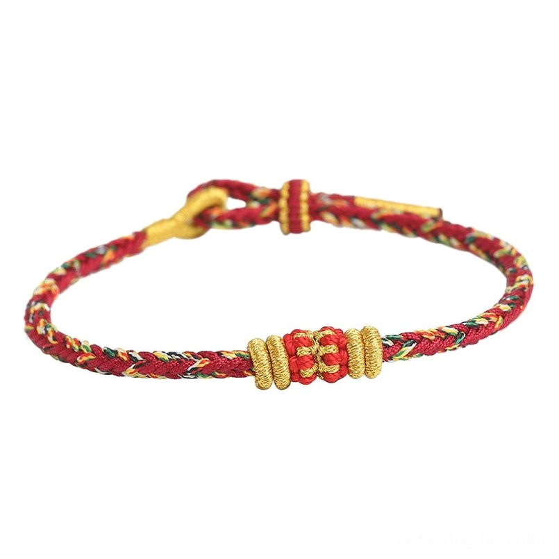 Handmade King Kong Knot Tibetan bracelet eco-friendly natural string material close-up