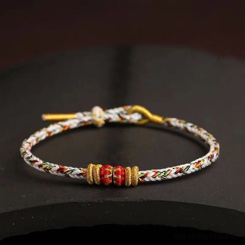 Handmade King Kong Knot red string bracelet authentic Tibetan Buddhist design knot closure