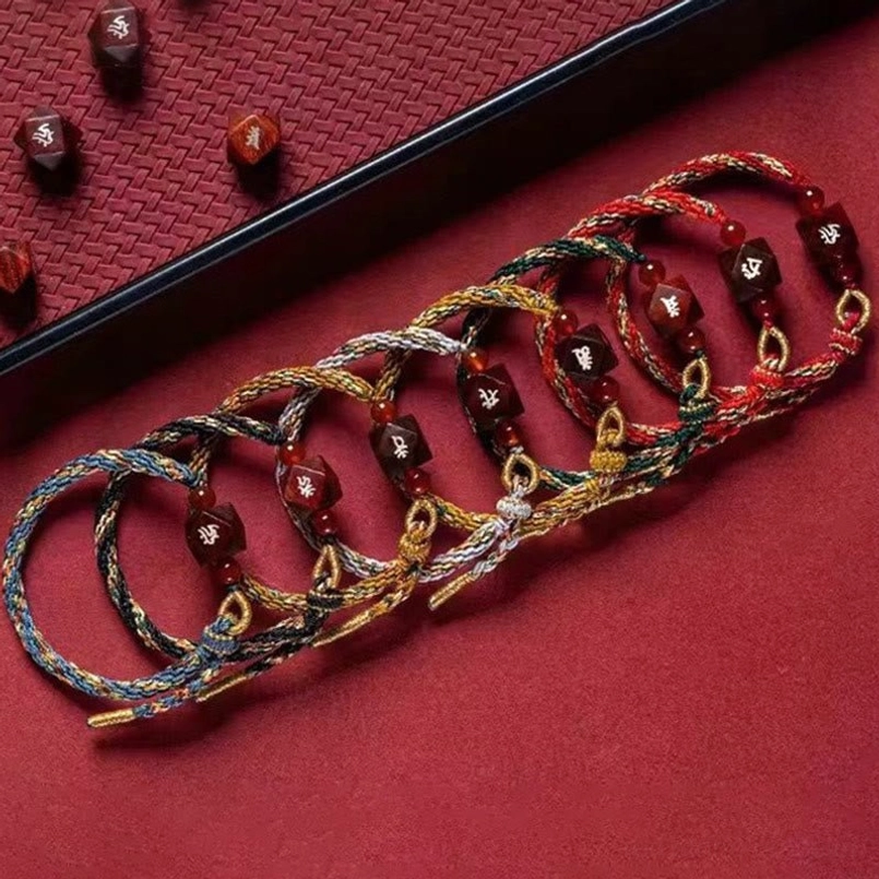 Natal Buddha Red String Bracelet Gift For Family Display