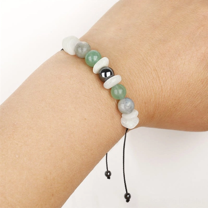 Natural moonstone labradorite aventurine healing bracelet for women menopause transition support