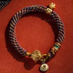 925 Sterling Silver Natal Buddha Red String Bracelet - Handcrafted Chinese Zodiac Protection