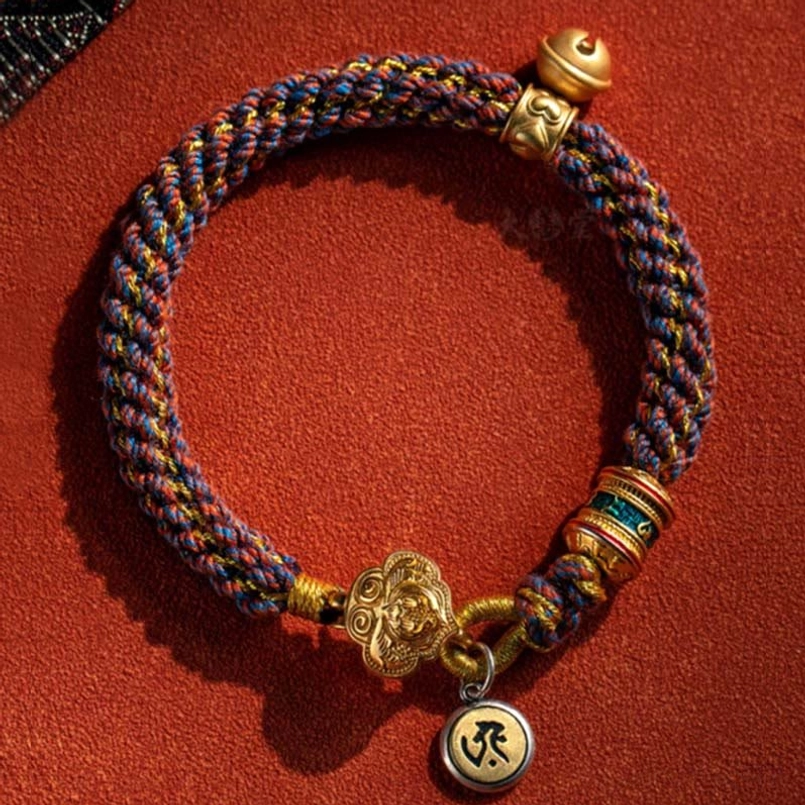 925 Sterling Silver Natal Buddha Red String Bracelet - Handcrafted Chinese Zodiac Protection