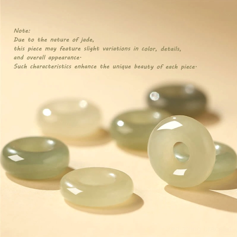 Multiple Natural Hetian Jade Peace Buckles Flat Lay Showing Gradient Color Variations