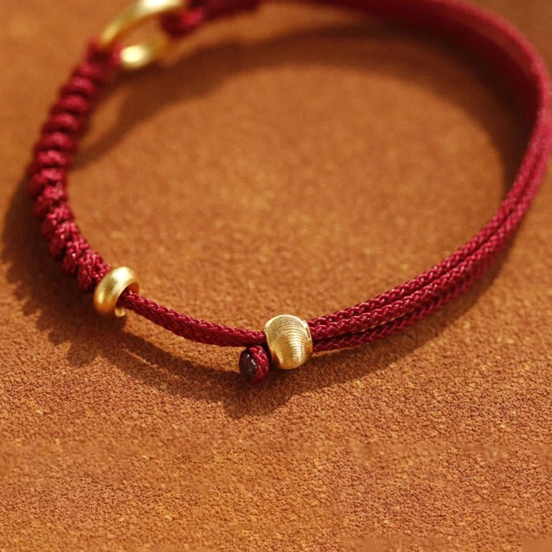 Peace Buckle Red String Bracelet Spiritual Protection Talisman