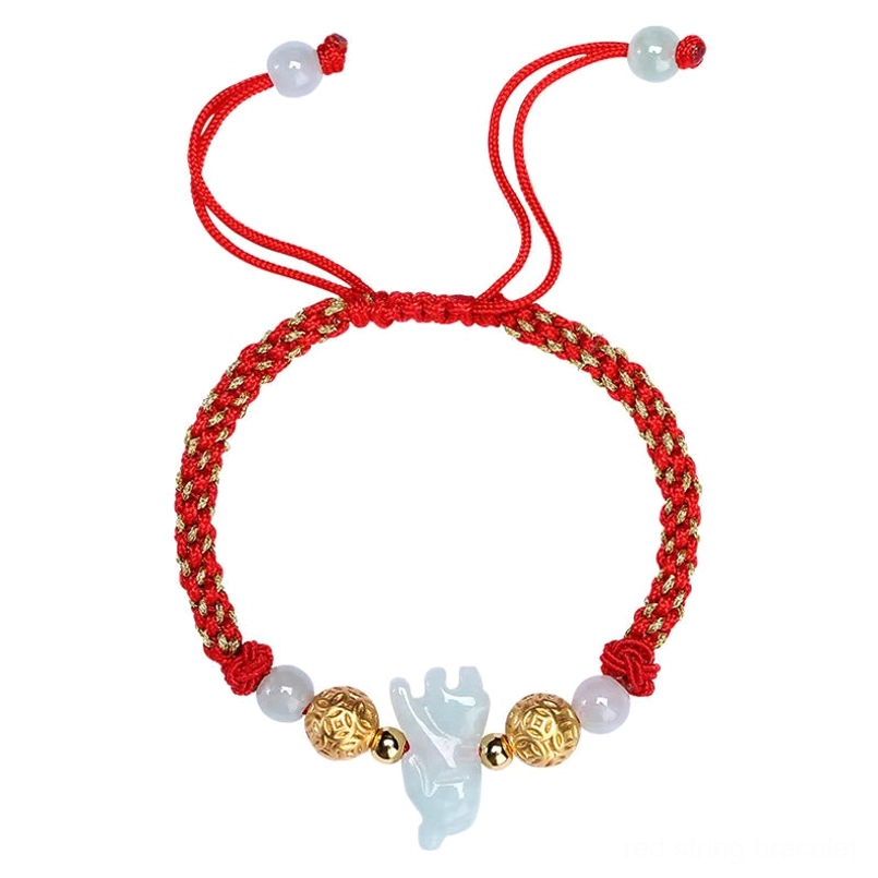 Premium sterling silver zodiac bracelet jade bead luxury detail