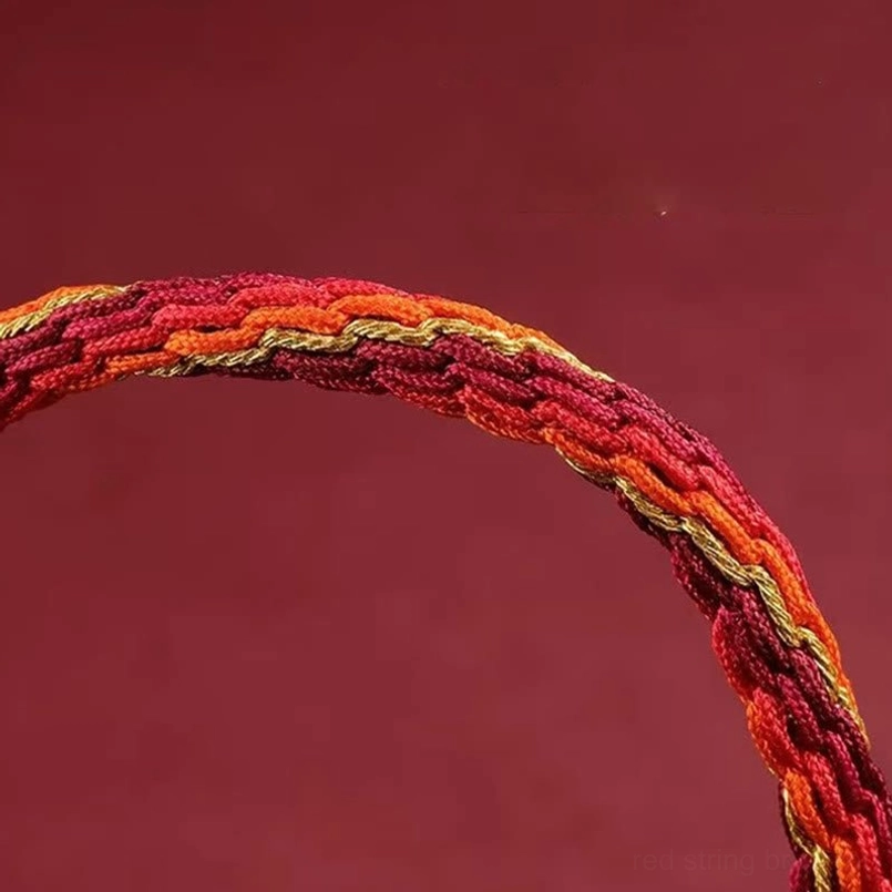 Red agate confidence and calm stone reincarnation knot bracelet