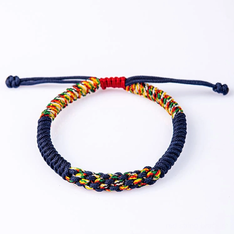 King Kong Knot red string bracelet with luck and protection meaning close-up texture view