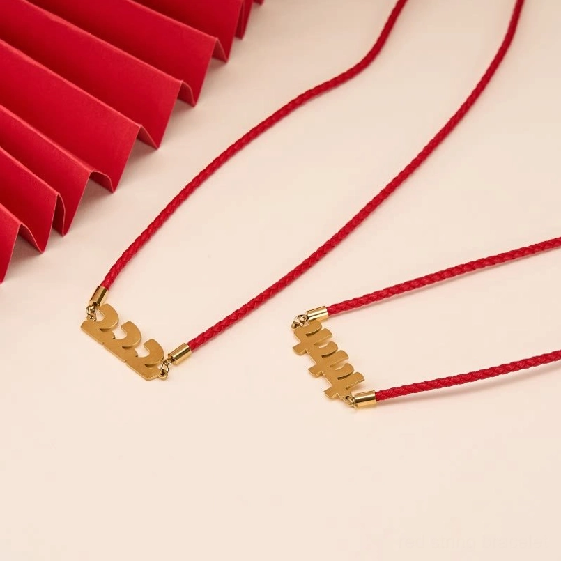 Red string bracelet collection all angel numbers 222 444 555 styles