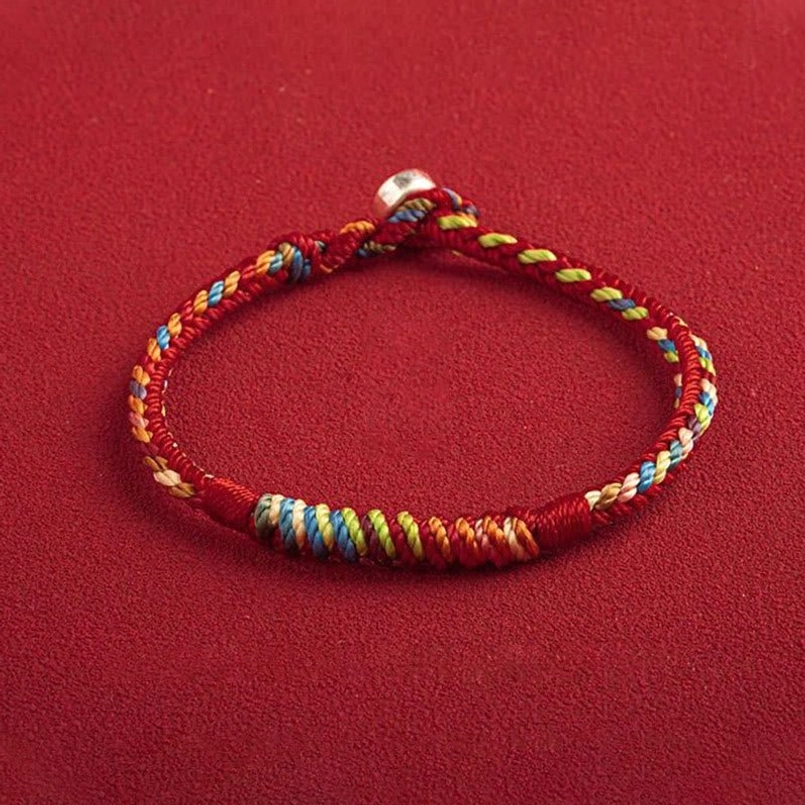 Red string bracelet fortune luck charm unisex wrist wear